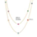Junaid Collection Multicoloured Long Necklace (Silver)