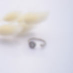 Junaid Collection Multicoloured Evil Eye Crystal Ring (Adjustable) (Silver)