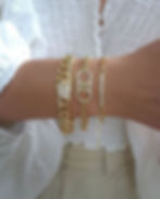 Farrah 2 Gold or Silver Crystal Chain Bracelet | Gold or Silver