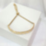 Lyon 2 Gold Crystal Bangle | Stainless Steel