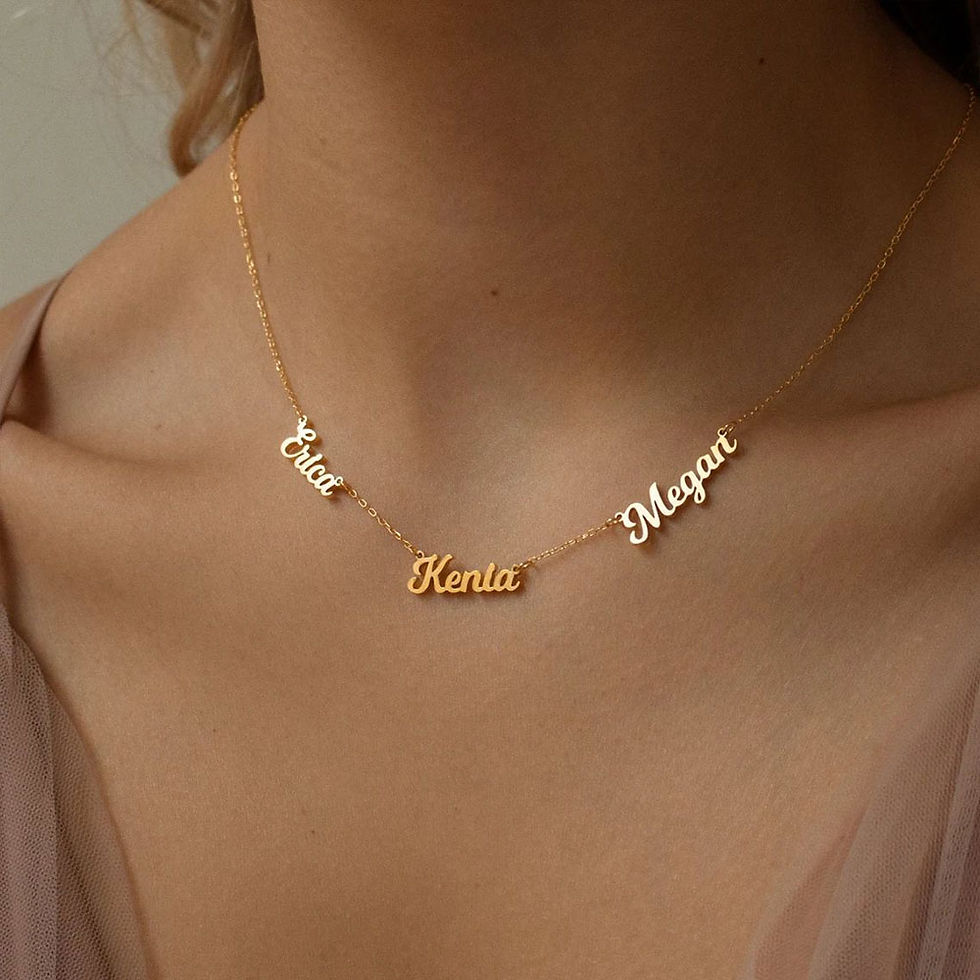 Thumbnail: Multiple Name Necklace | Stainless Steel