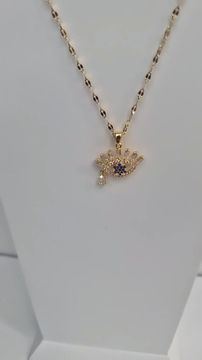 Thumbnail: Aysu Crystal Evil Eye Necklace | Stainless Steel