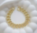Alexa Gold Crystal Chunky Chain Bracelet | Gold