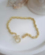 Louisa Gold Crystal Clover Chain Bracelet | Gold Plated