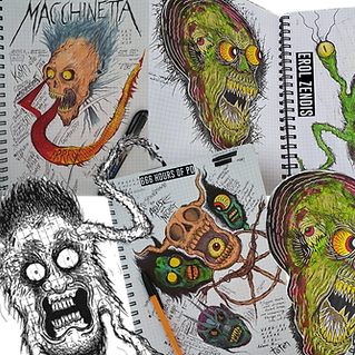 Doodle Collage T1 2022 - The Erol Zendis PD Sketchbook 2 - 666 Hours of PD SMLR.png