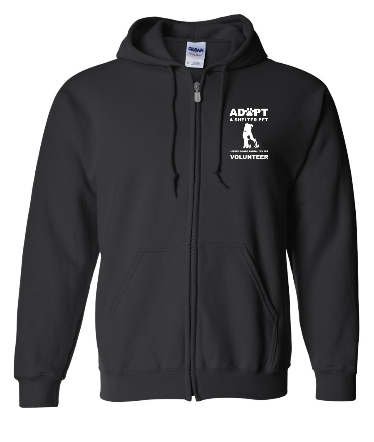 Jersey Shore Animal Center VOLUNTEER Full Zip Hoodie