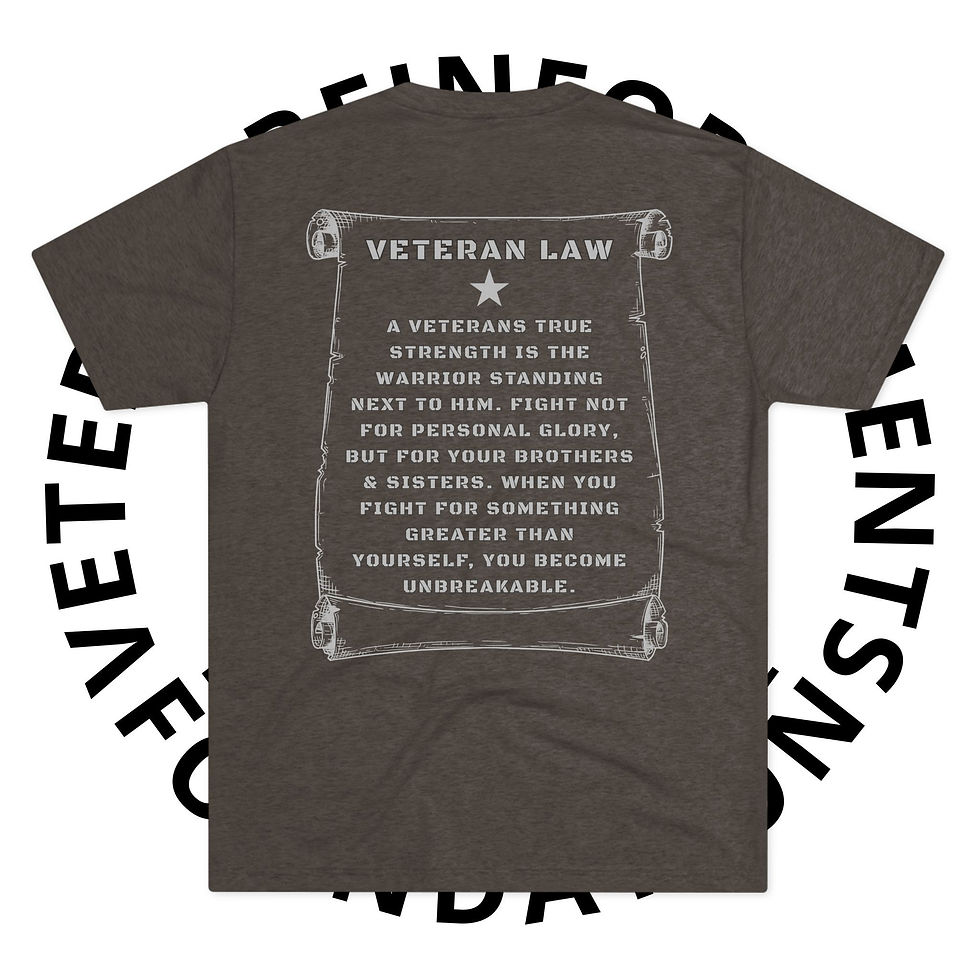 Thumbnail: Veteran Reinforcements Foundation T‑Shirt — 'Veteran Law' Tribute Tee