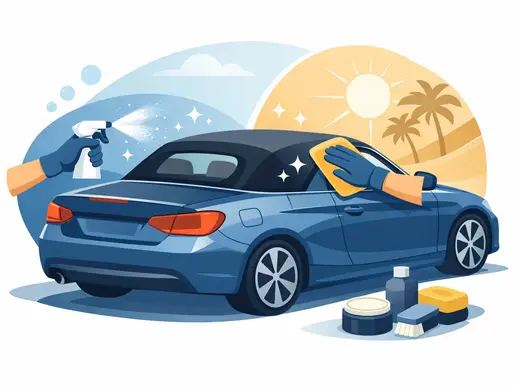 Convertible Roof Cleaning and Restoration