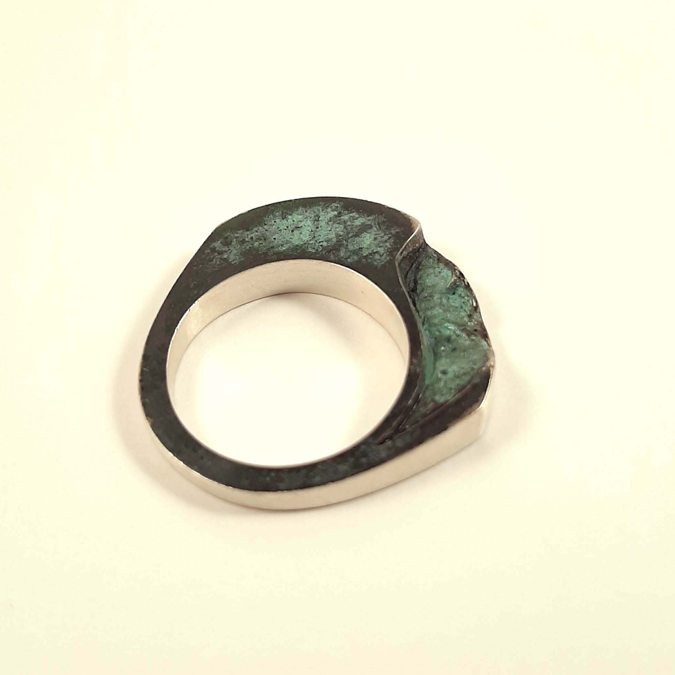 Anillo artesanal inspiración musgo