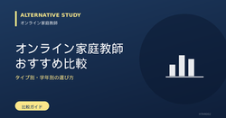 オンライン家庭教師のおすすめ比較｜タイプ別・学年別に見る選び方