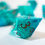 Thumbnail: "Verdigris Lagoon" Full Dice Set