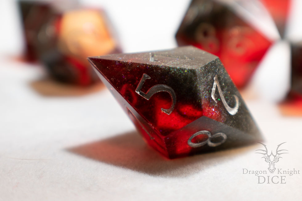 Thumbnail: "Dying Embers" Full Dice Set