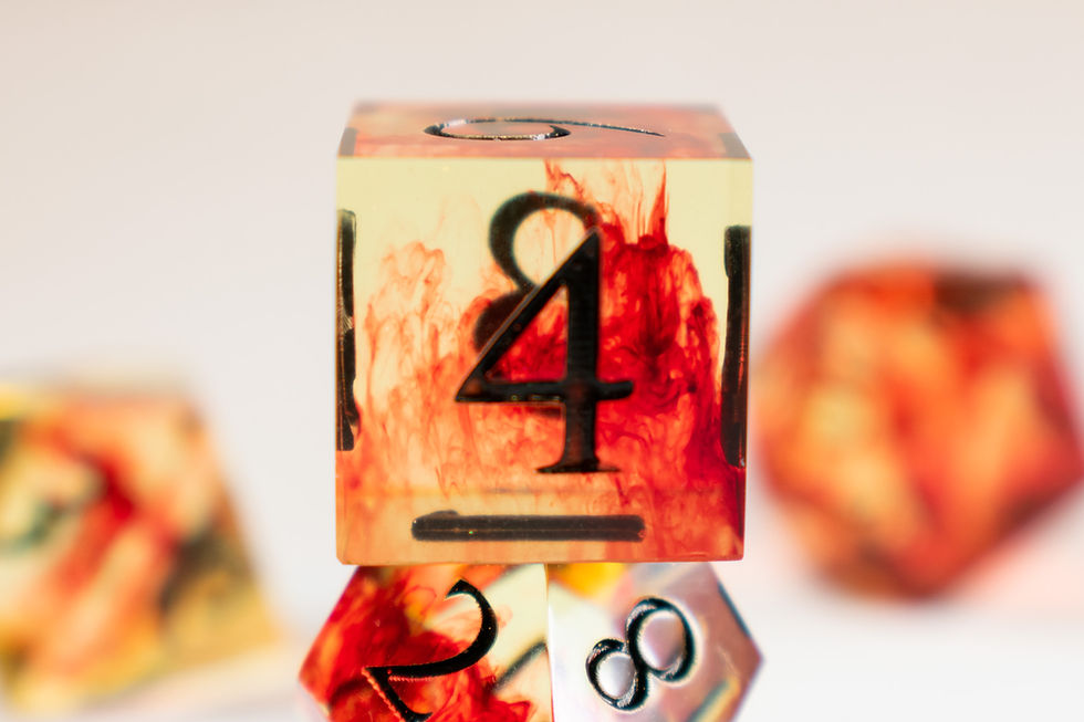 Thumbnail: "Baptism by Fire" Full Dice Set