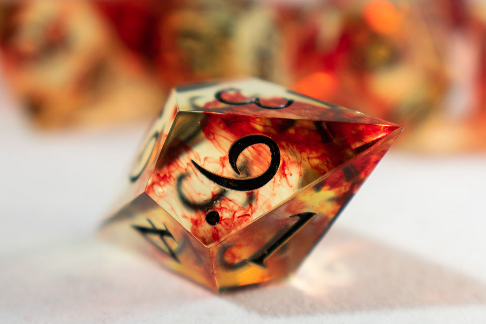 Thumbnail: "Baptism by Fire" Full Dice Set
