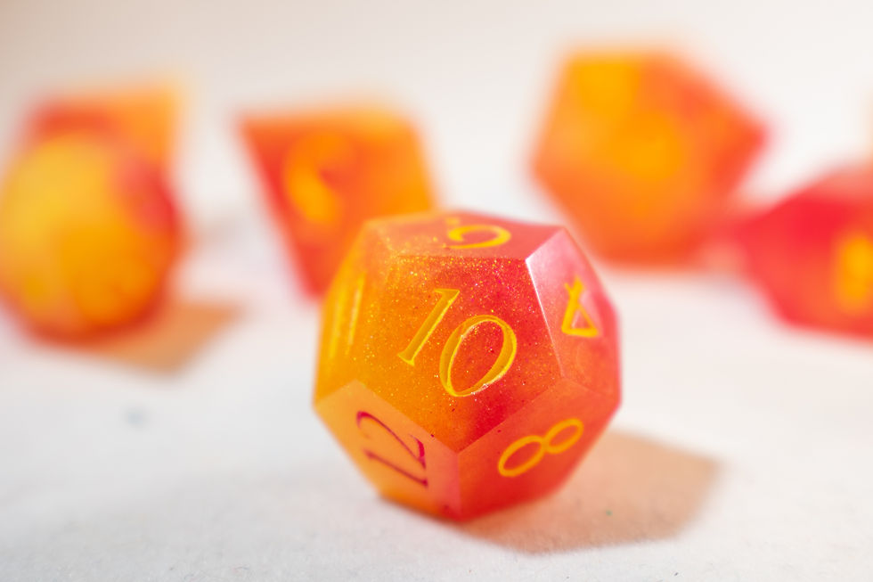 Thumbnail: "Pink Lemonade" Full Dice Set