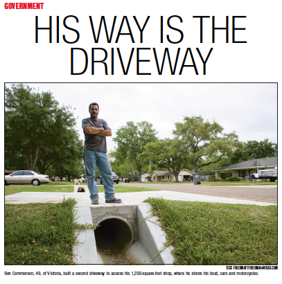 His way is the driveway