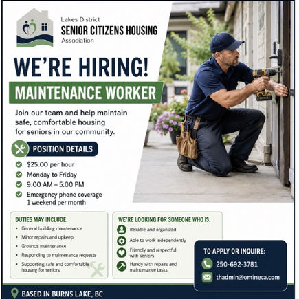 Maintenance Worker - Burns Lake