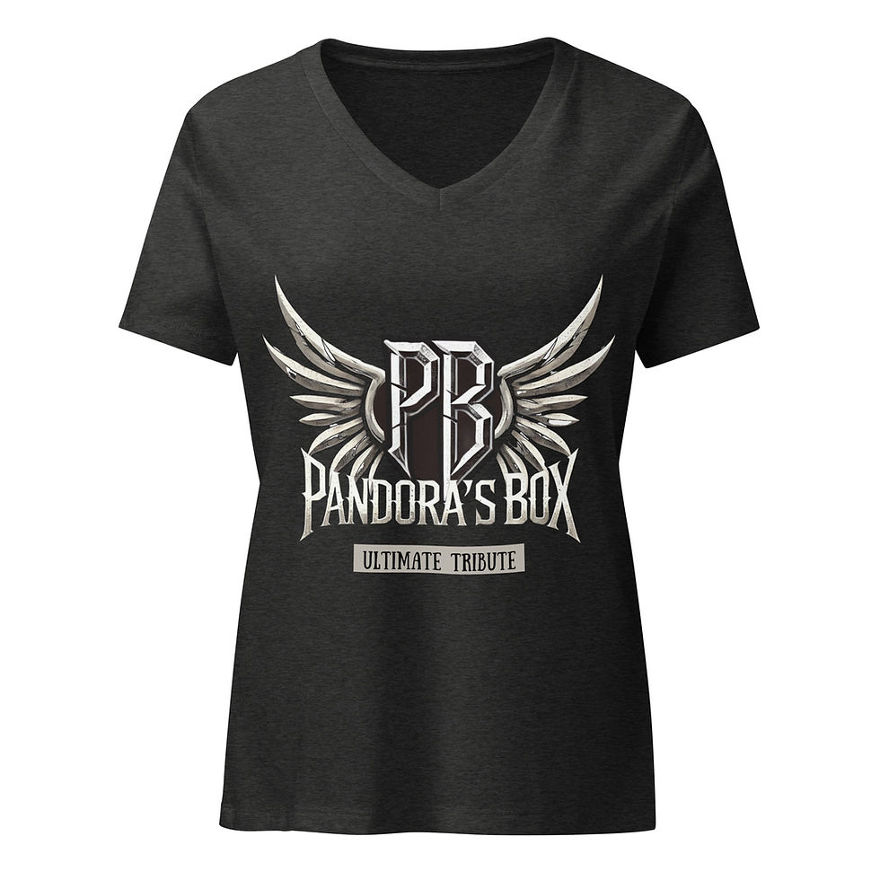 Thumbnail: Ladies' Pandora’s Box Logo V-Neck Tee