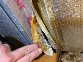 HVAC efficiency greatly affected by leaking ducting connections