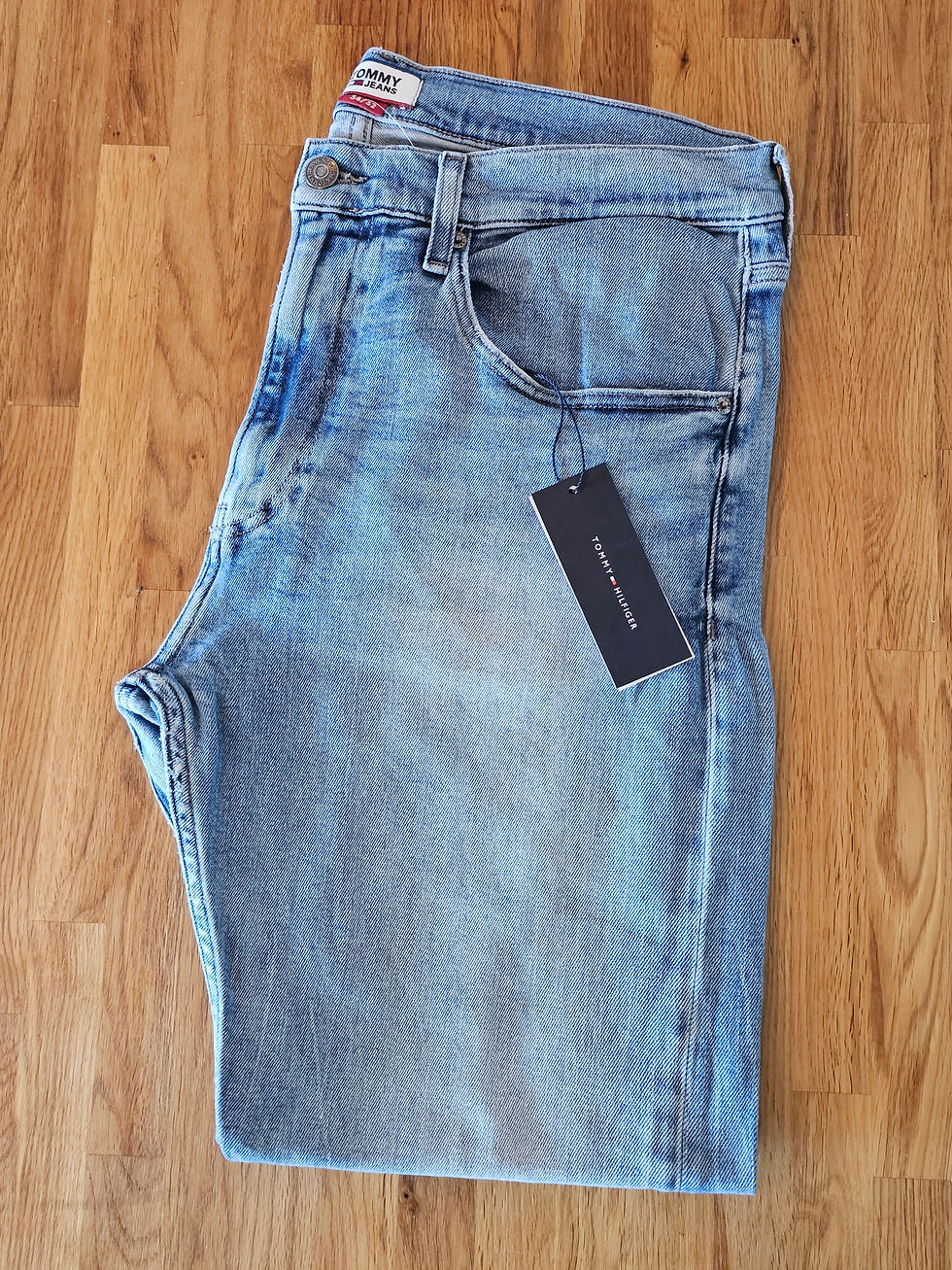 Miniaturbild: Tommy Hilfiger Jeans W34 L32 Hellblau Slim Fit Denim Vintage
