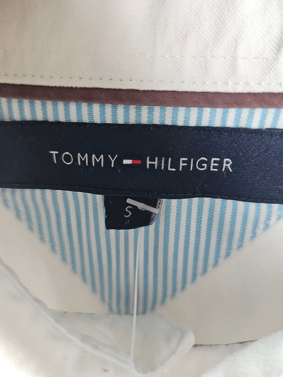 Miniaturbild: Tommy Hilfiger Hemd Weiß S Langarm Logo Pocket Classic