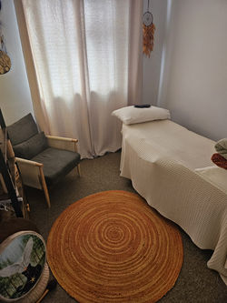 Treatment room, curtains closed