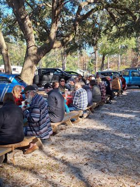 Our picnic tables are filled