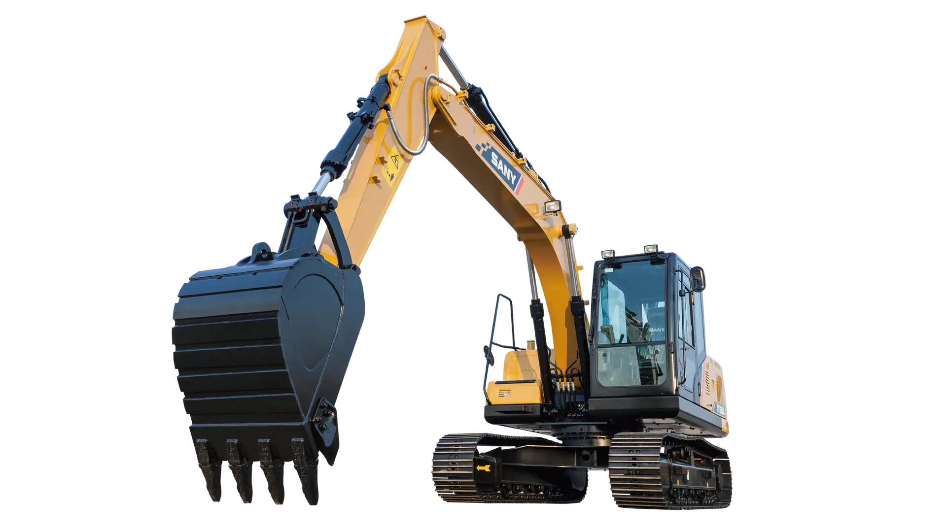 SANY SY135C mid-size excavator for sale at Techniquip; high-performance 14-ton hydraulic excavator for Ontario road construction, utility trenching, and site prep.