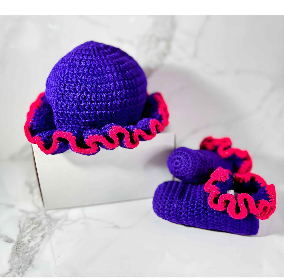 Royal Ruffle Toddler Crochet Set