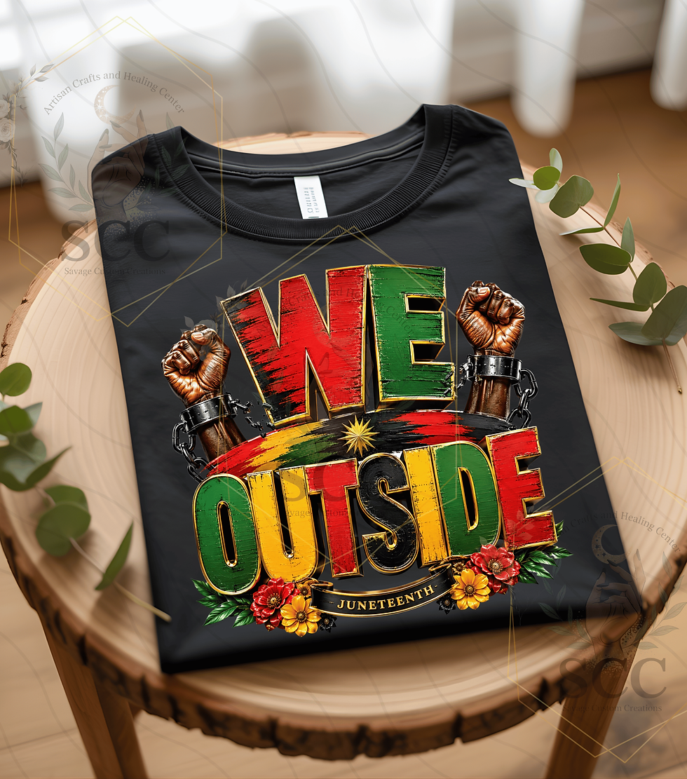 Thumbnail: We Outside Juneteenth PNG | Juneteenth Celebration PNG | Black Culture