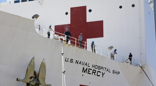 USNS Mercy sends 40 of its medical crew to help nursing home with coronavirus care