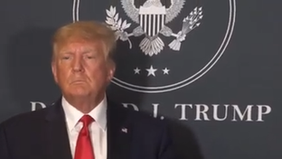 President Trump Speaks to Press at CPAC 2022