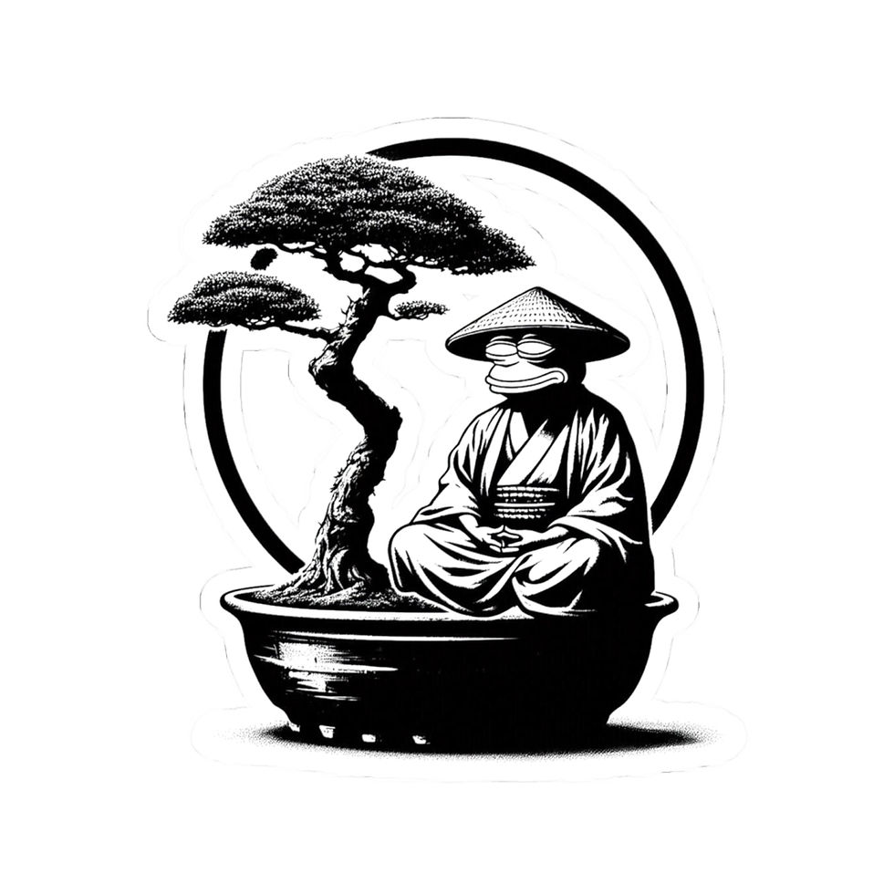Miniatura: Zen Warrior — Samurai Garden Kiss-Cut Decal