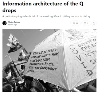 Information architecture of the Q drops - Martin Geddes