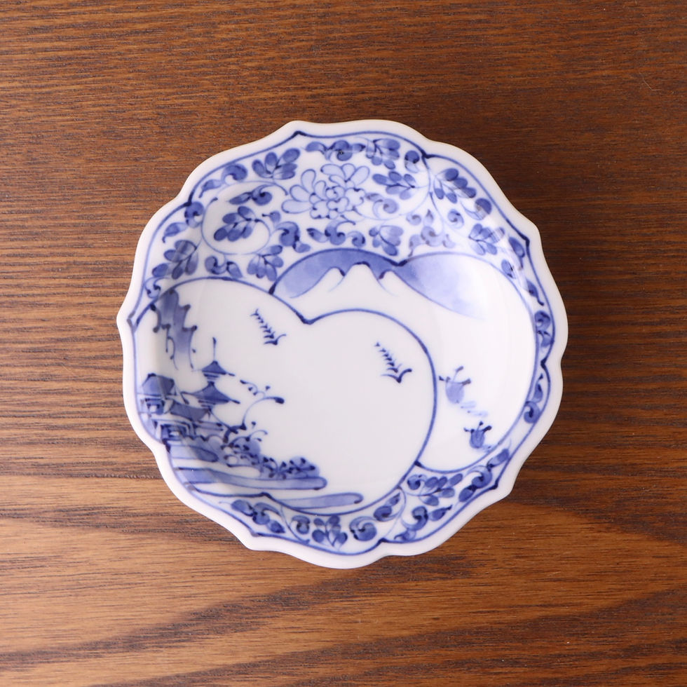Thumbnail: Mountain Landscape Footed Small Plate