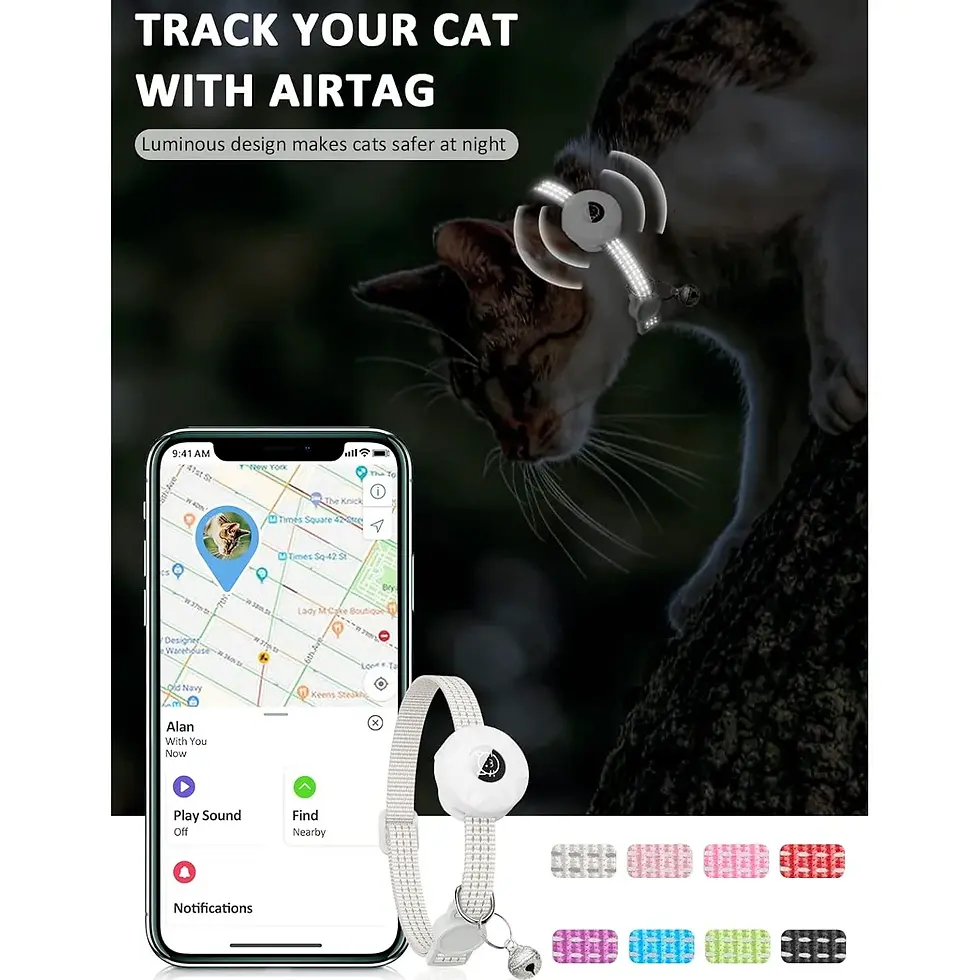Thumbnail: Reflective AirTag Cat Collar