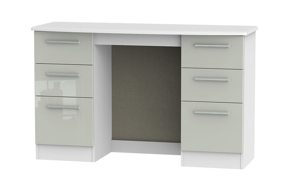 Thumbnail: Loire 6 Drawer Kneehole Dressing Table