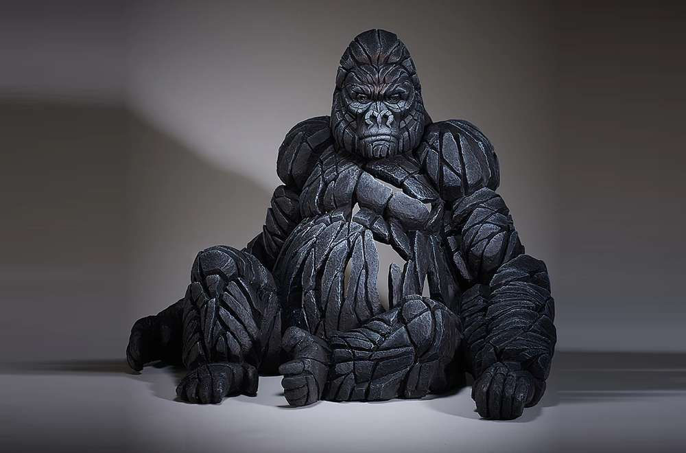 Edge Sculpture Gorilla Figure