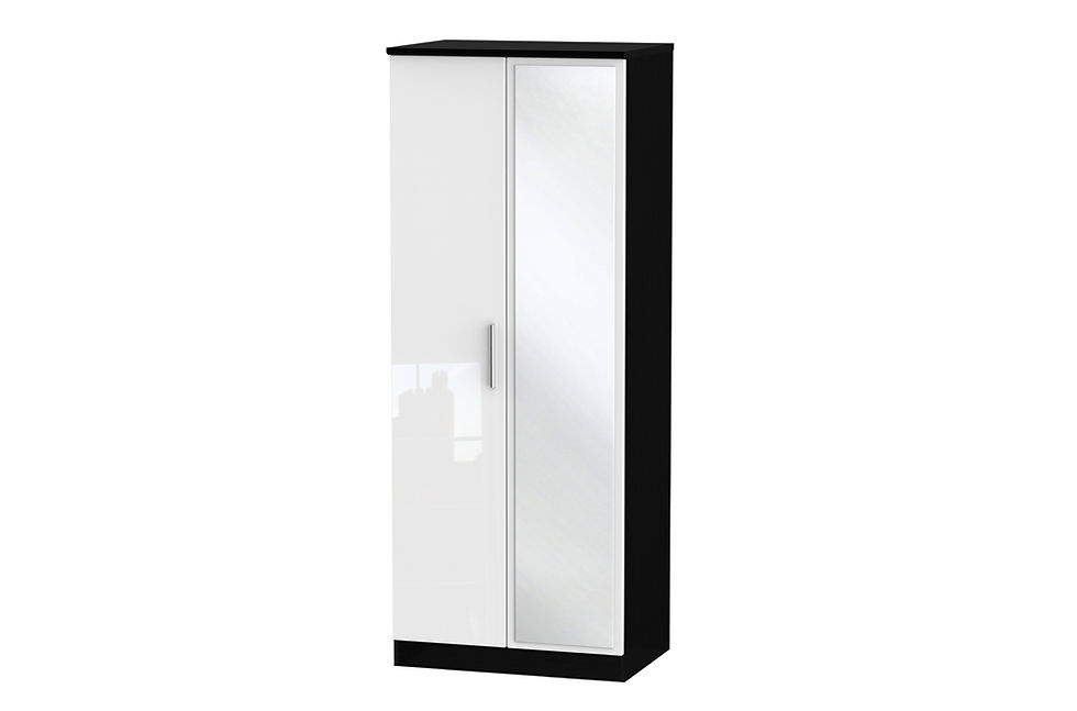 Thumbnail: Loire 2 Door Double Wardrobe with Mirror