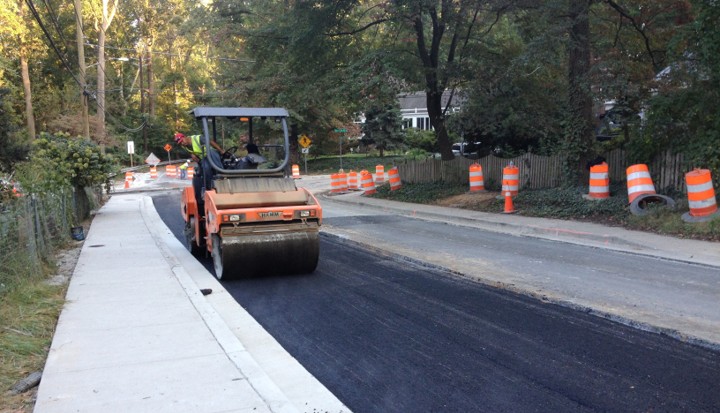 Dale Drive Road Infrastructure Project construction road paving