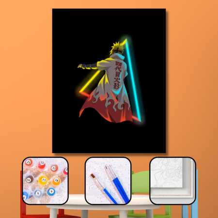 Minato Self Painting Canvas Wall Art Hobby Kit