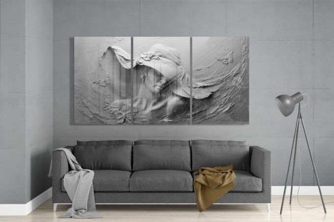 Thumbnail: Lady - Trinity Glass Print Wall Art