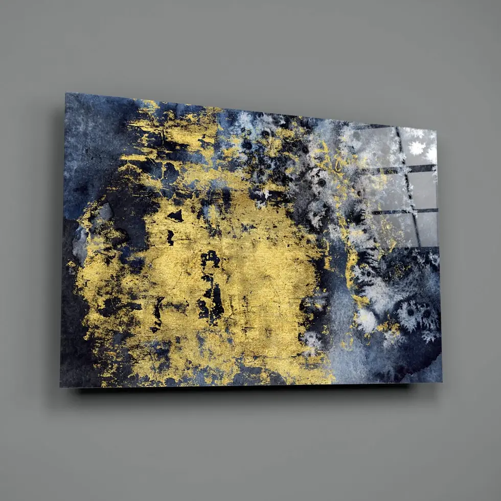 Thumbnail: Gold Dust Glass Print Wall Art