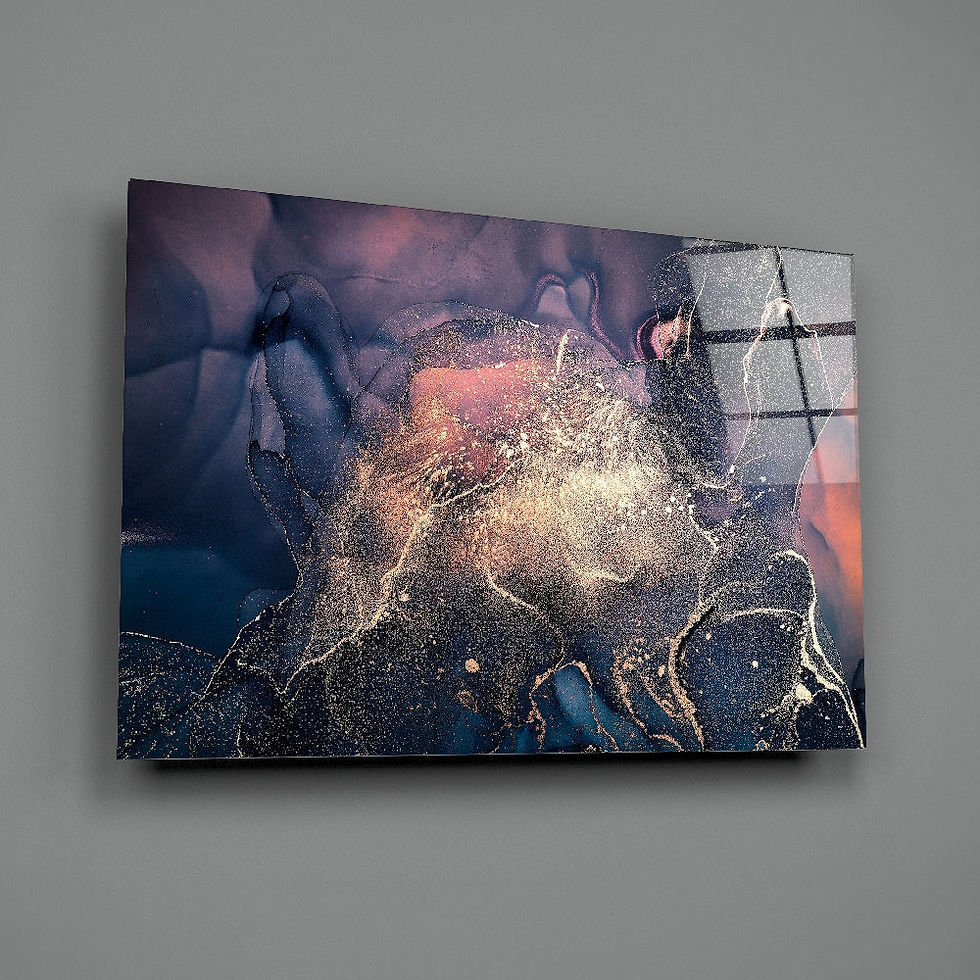 Thumbnail: Abstract Depth Glass Print Wall Art