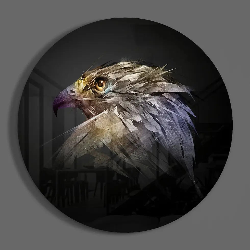 Thumbnail: Falcon Glass Print Wall Art