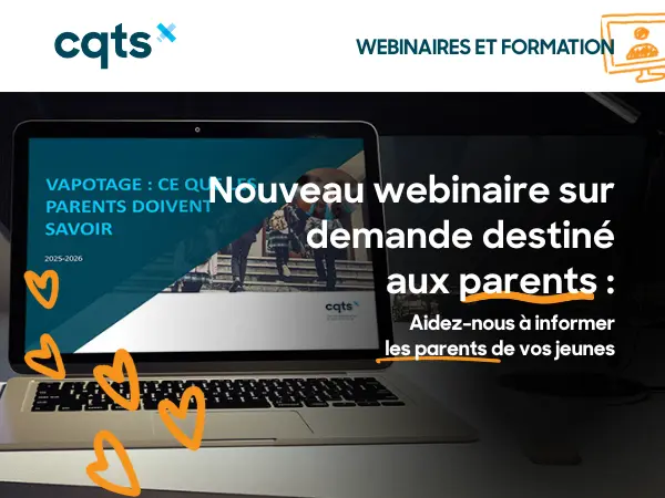 Nouveau webinaire sur demande destiné aux parents