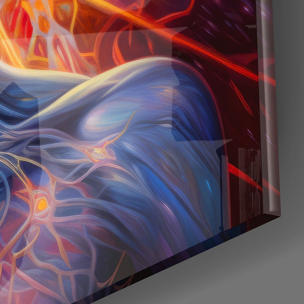 Thumbnail: Open Mind Man Glass Print Wall Art