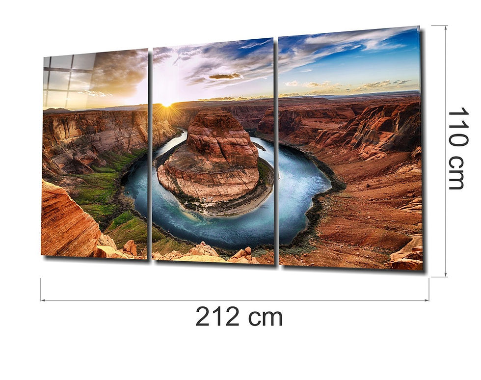 Thumbnail: Glen Canyon - Trinity Glass Print Wall Art