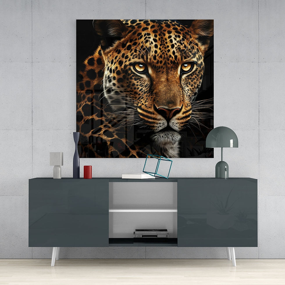 Thumbnail: Leopard I Glass Print Wall Art