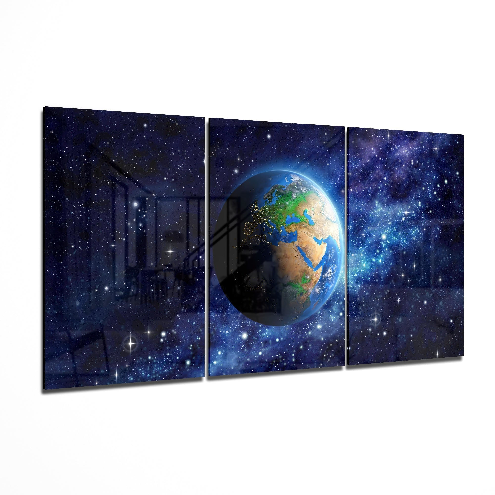 World - Trinity Glass Print Wall Art